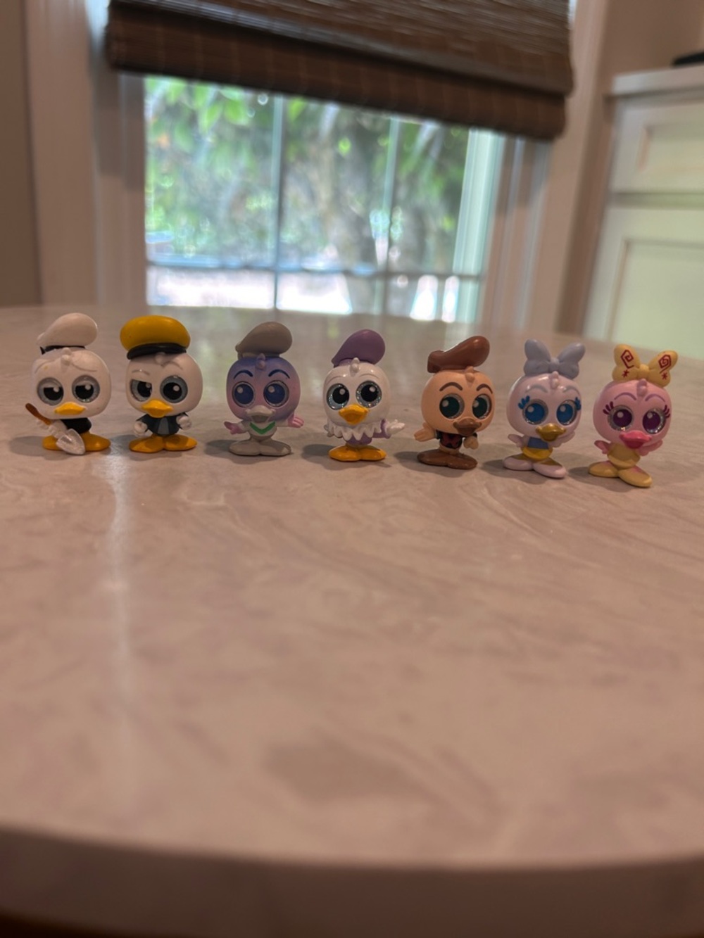 Disney Doorables Set of 7 Donald and Daffy Ducks. Excellent condition